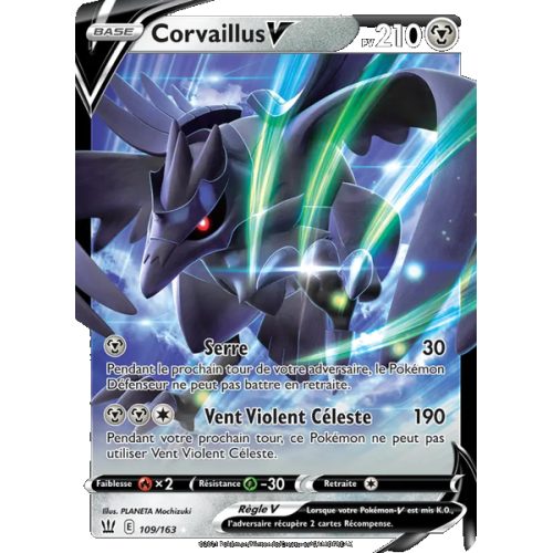 Corvaillus V - 109/163 - Holo Rare V - Styles de combat