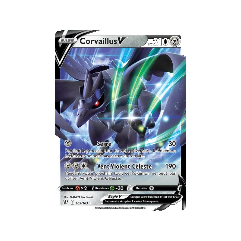 Corvaillus V - 109/163 - Holo Rare V - Styles de combat