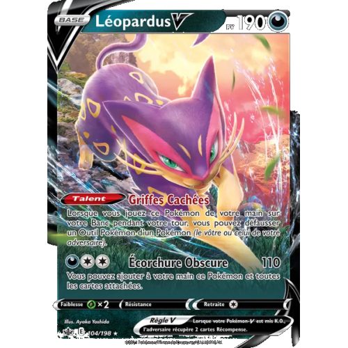 Léopardus V - 104/198 - Holo Rare V - Règne de Glace