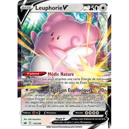 Leuphorie V - 119/198 - Holo Rare V - Règne de Glace