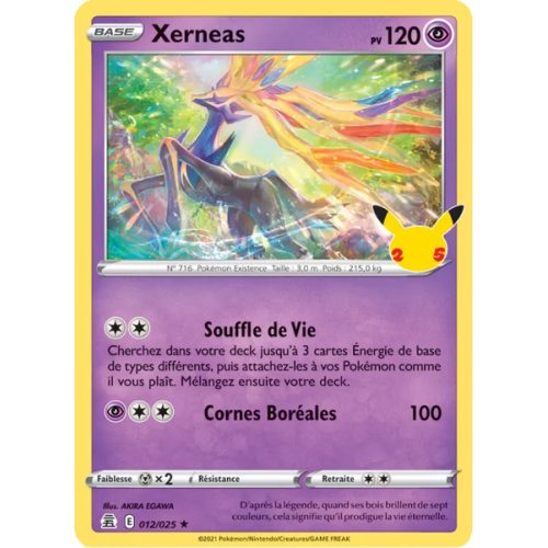 Xerneas - 12/25 - Rare - Célébrations