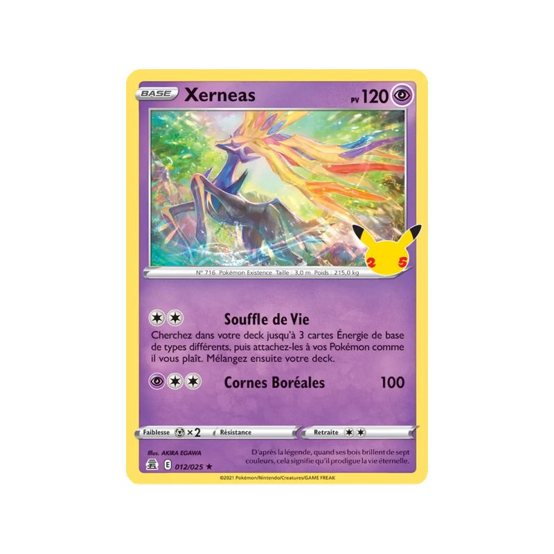 Xerneas - 12/25 - Rare - Célébrations