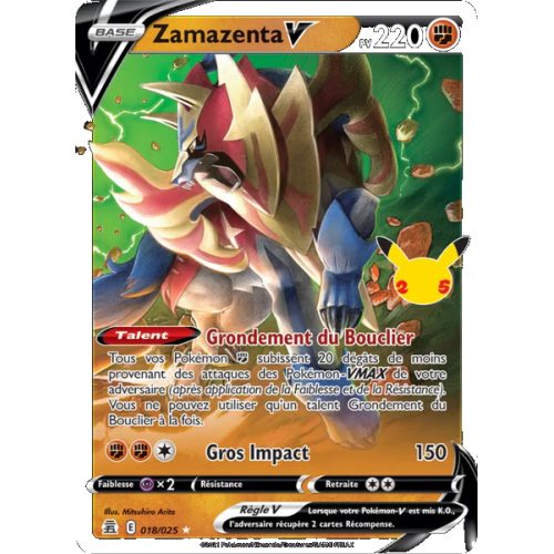 Zamazenta V - 18/25 - Holo Rare V - Célébrations