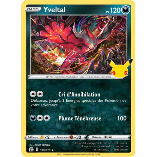 Yveltal - 19/25 - Rare - Célébrations