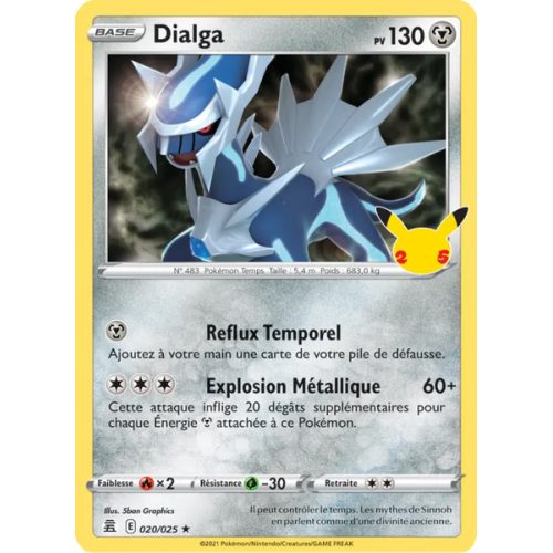 Dialga - 20/25 - Rare - Célébrations