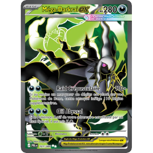 Méga-Darkrai-ex - 101/84 - Ultra Rare - Nuit Noire
