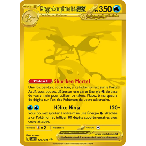 Méga-Amphinobi-ex - 122/86 - Gold - Chaos Ascendant