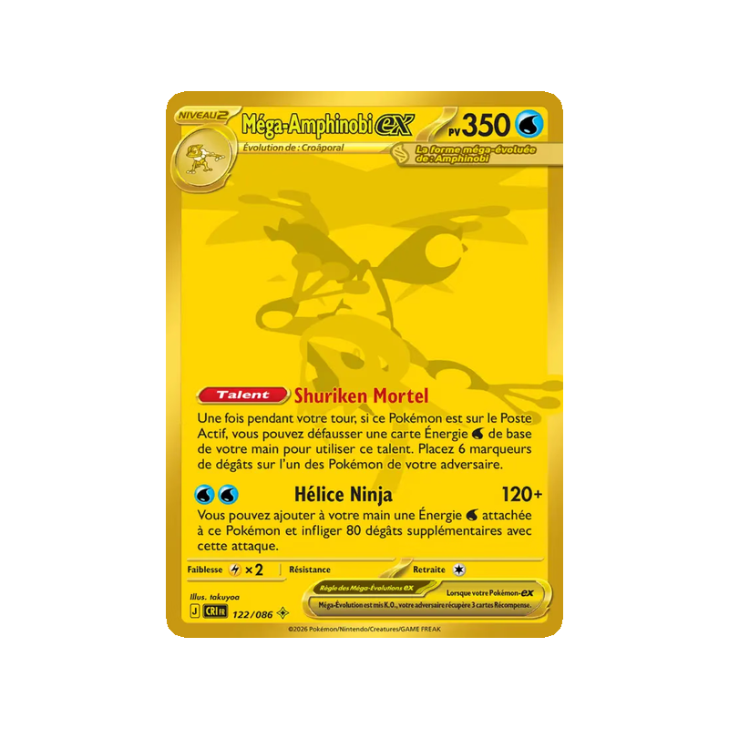 Méga-Amphinobi-ex - 122/86 - Gold - Chaos Ascendant