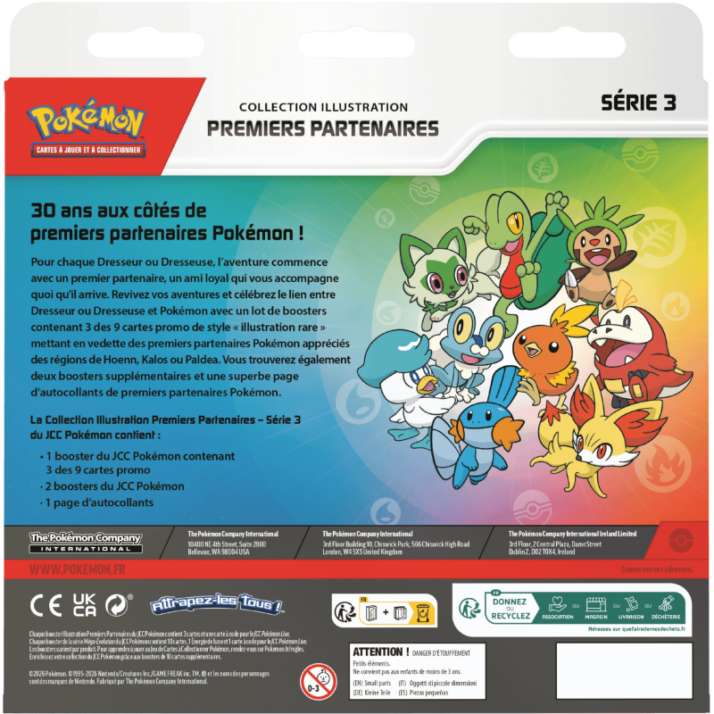 Pokemon - Coffret - Collection Illustration Premiers Partenaires - Série 3 - Français