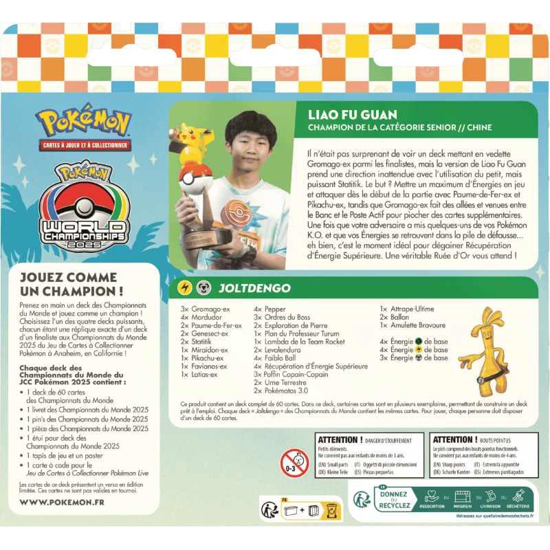 Pokémon - Deck - Championnat du Monde Anaheim 2025 - Joltdengo - Français