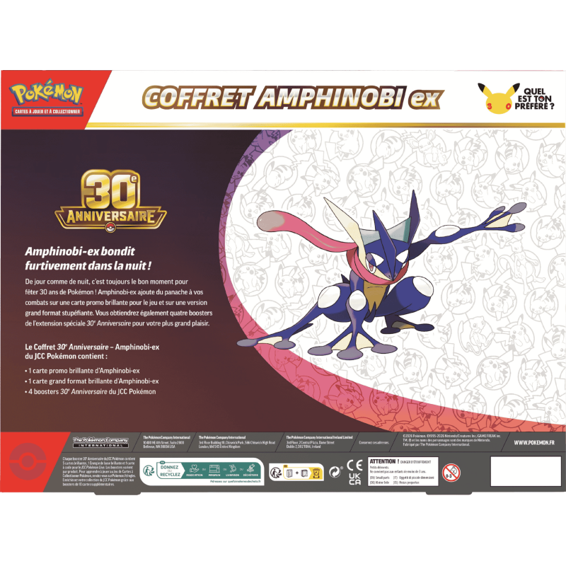 Pokemon - Coffret - 30e Anniversaire - Amphinobi-ex - Français