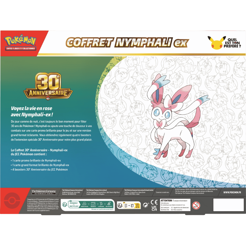 Pokemon - Coffret - 30e Anniversaire - Nymphali-ex - Français