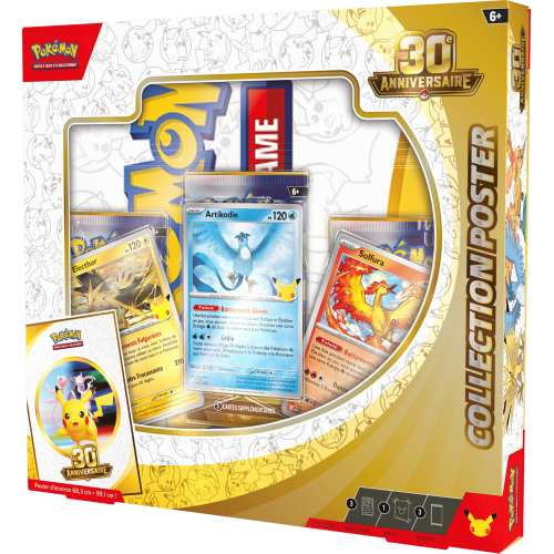 Pokémon - Coffret - Collection Poster - 30e Anniversaire - Français