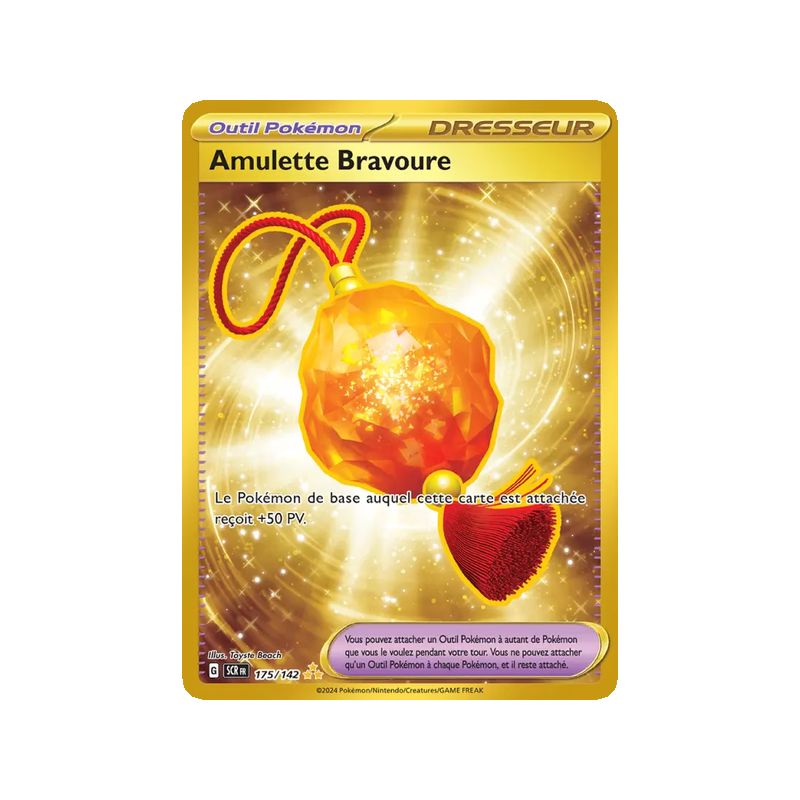 Amulette Bravoure - 175/142 - Hyper rare - Couronne Stellaire