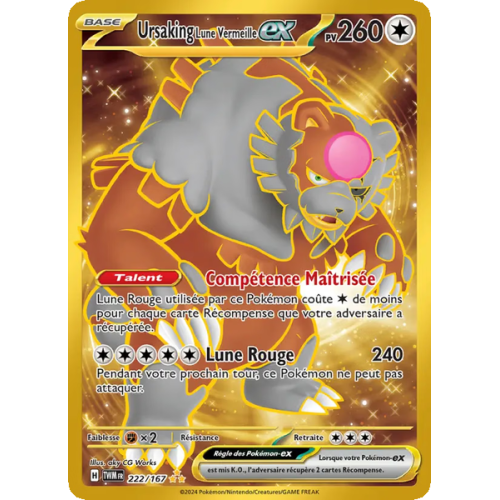 Ursaking Lune Vermeille-ex - 222/167 - Hyper rare - Mascarade Crépusculaire
