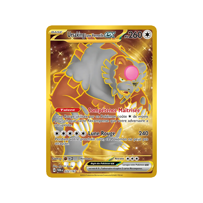 Ursaking Lune Vermeille-ex - 222/167 - Hyper rare - Mascarade Crépusculaire