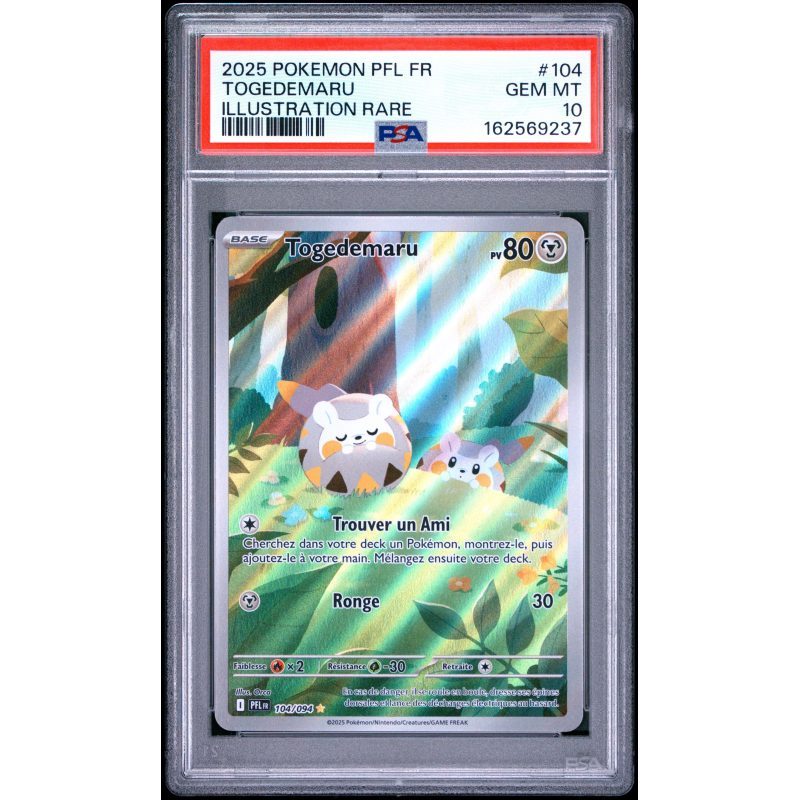 Togedemaru - 104/094 - Flammes Fantasmagoriques - PSA 10 - Français - recto