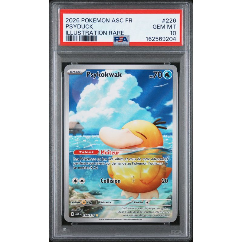 Psykokwak - 226/217 - Héros Transcendants - PSA 10 - Français - recto