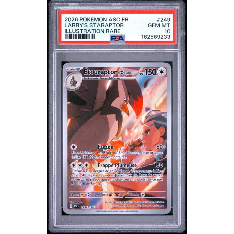 Étouraptor d'Okuba - 249/217 - Héros Transcendants - PSA 10 - Français - recto