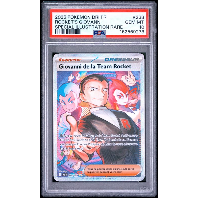 Giovanni de la Team Rocket - 238/182 - Rivalités Destinées - PSA 10 - Français - recto