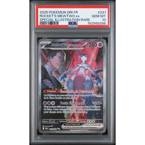 Mewtwo ex de la Team Rocket - 231/182 - Rivalités Destinées - PSA 10 - Français - recto