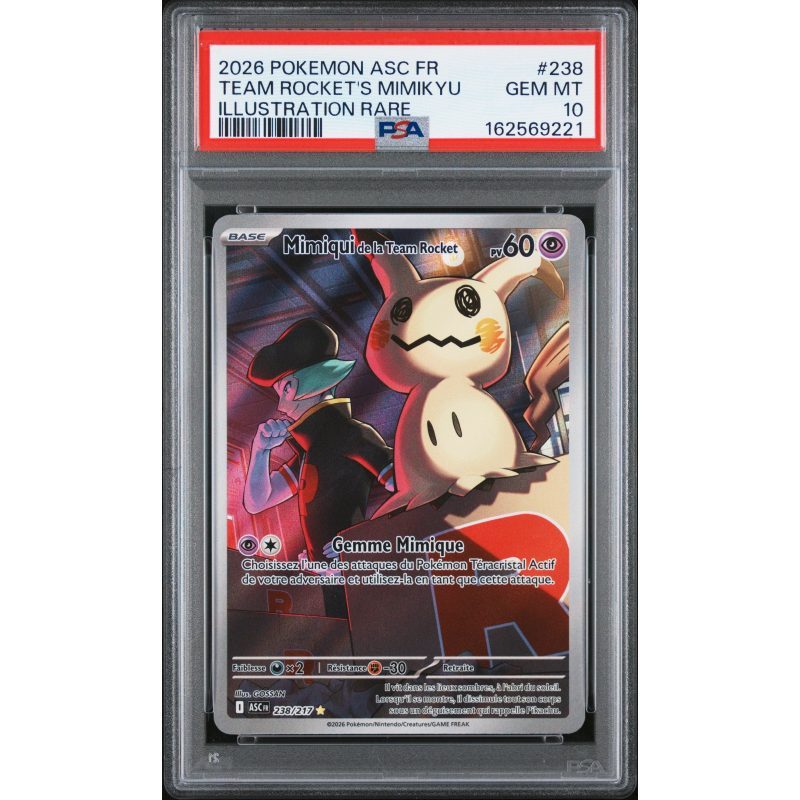 Mimiqui de la Team Rocket - 238/217 - Héros Transcendants - PSA 10 - Français - recto
