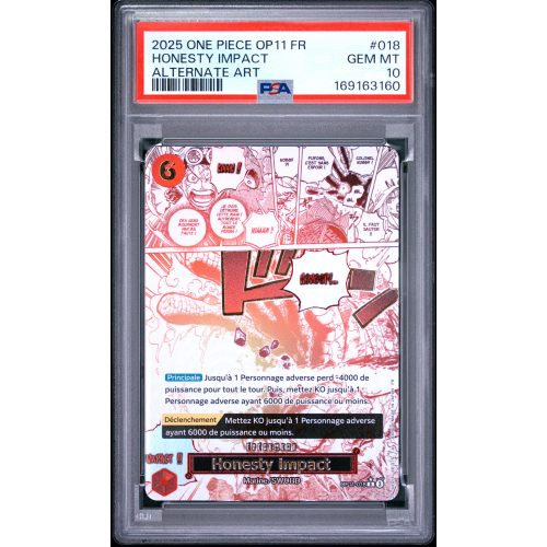 Honesty Impact OP11-018 PSA 10 | PlazaTCG