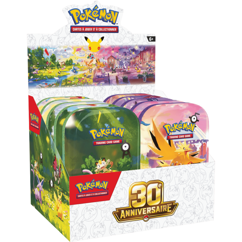 Pokémon - Display de 10 Mini-tin - 30e Anniversaire – ME5.5 – Français